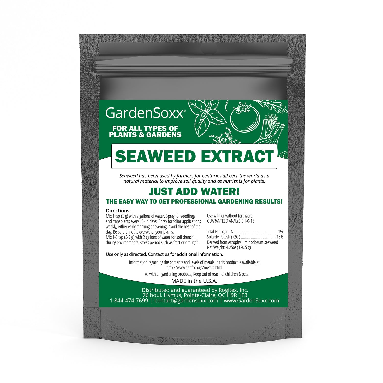 seaweed plant fertilizer GardenSoxx Seaweed Extract